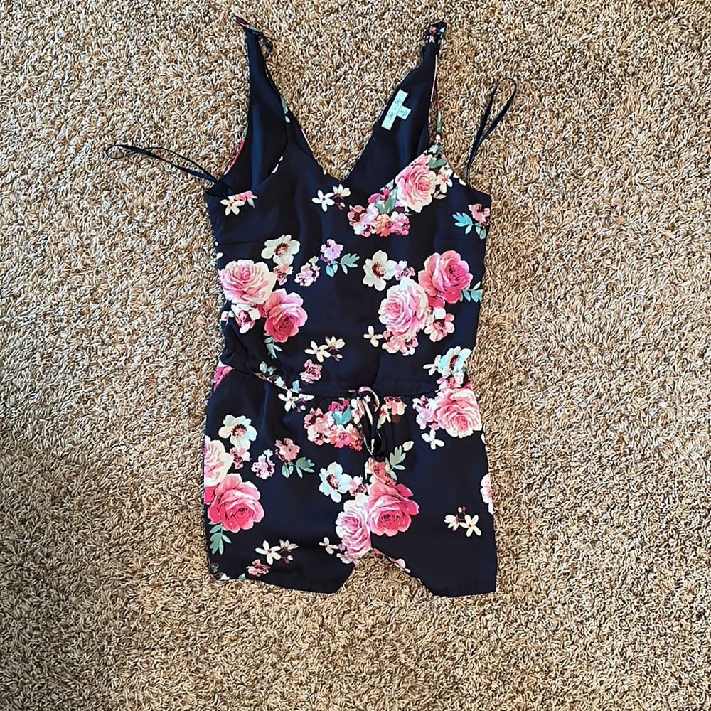 She + Sky floral romper